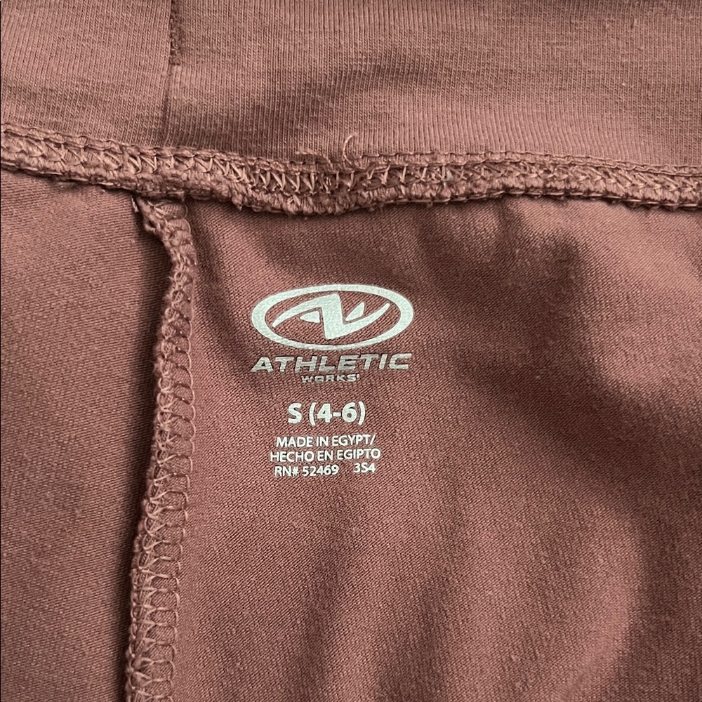 Rust Pink Drawstring Lounge Capris - Picture 5 of 6